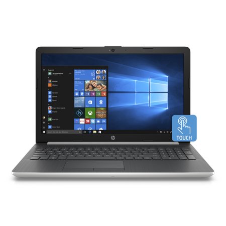 Laptop HP 15-DA0053 TOUCHSMART Core™ i5-8250U 1.6GHz 1TB 4GB+16GB Optane 15.6&quot; (1366x768) TOUCHSCREEN DVD-RW BT WIN10 Webcam NATURAL SILVER. Open Box 1 año de garantia