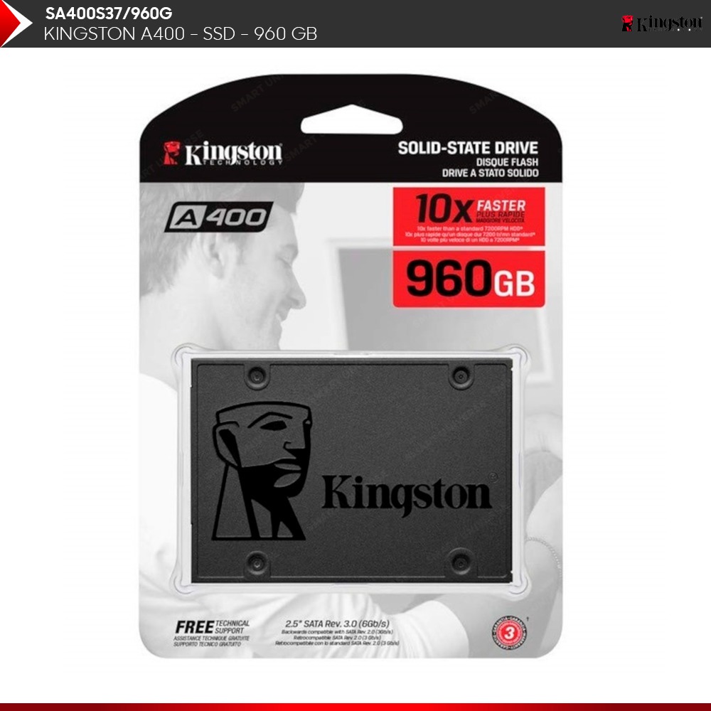 Disco Duro Solido SSD KINGSTON 960Gb 2.5 para Laptop y Pc, Nuevo, Sellado, garantia 1 año
