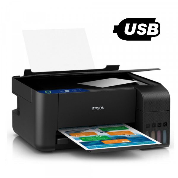 Impresora Epson L3210 Multifuncion: impresora-copiadora-escaner, A4, USB, 33 paginas/minuto Black, 15 paginas/minuto Color, nueva, Sistema Original, garantia 1 año o 5000pg