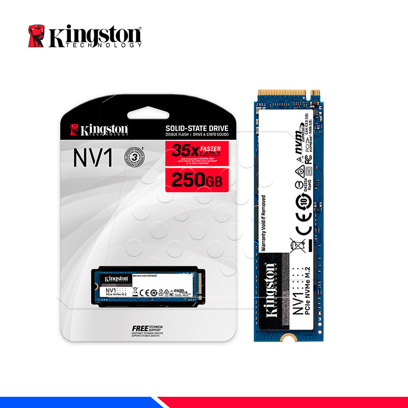 Disco Solido SSD M.2 NVMe Kingston 250Gb, PCIe 4.0 x4, Nuevo, Sellado, garantia 1 año