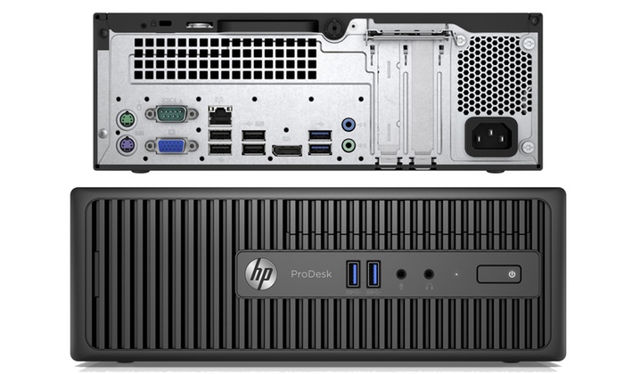 CPU HP Prodesk 400 G3: Procesador INTEL Dual Core Pentium G4400 3.3 Ghz, ram 4gb DDR4, disco duro 500GB,  No Dvd, Windows 10 PRO, Incluye: Teclado y mouse, 3RD refurbished grado B puede presenter signos de uso, 1 año de garantia