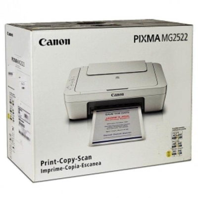 Impresora Canon MG2522: Multifuncion, Wifi, Usb, Bandeja posterior 60 hojas, 8 paginas x minuto Monocromo, 4 paginas x minuto Color, Nueva, Sellada
