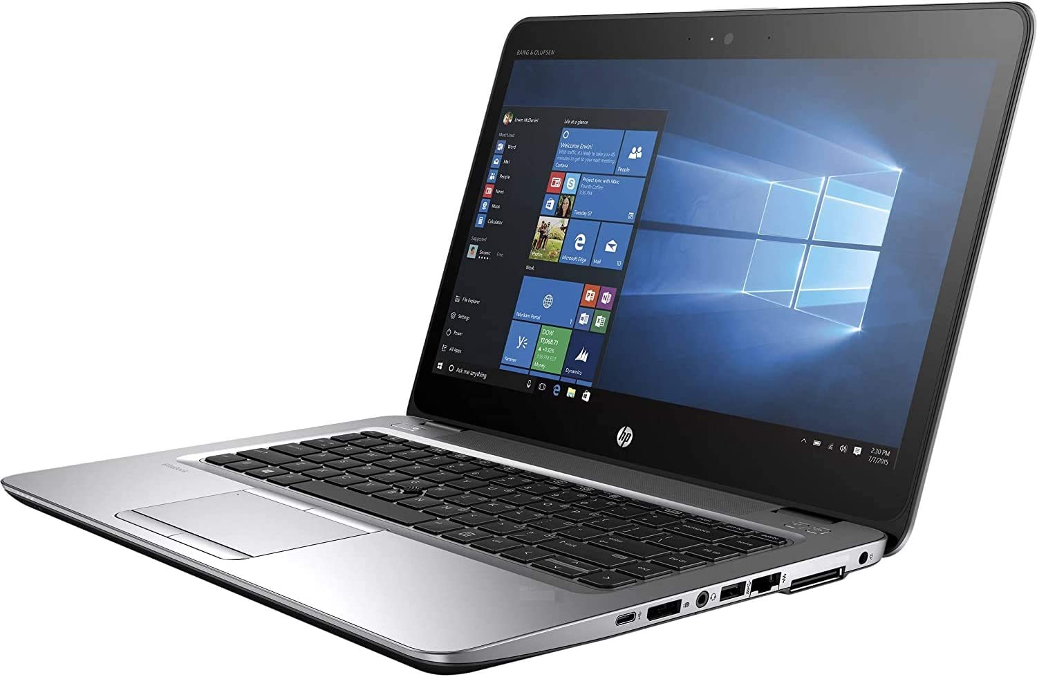 Laptop HP ELITEBOOK 840 G3 Core i5-6300U 2.40GHz, 6th Gen, Ram 16Gb DDR4, Disco SSD 180Gb M.2, Pantalla 14” HD Antireflejo, Teclado iluminado, USB Tipo C, Renovada, garantia 1 año