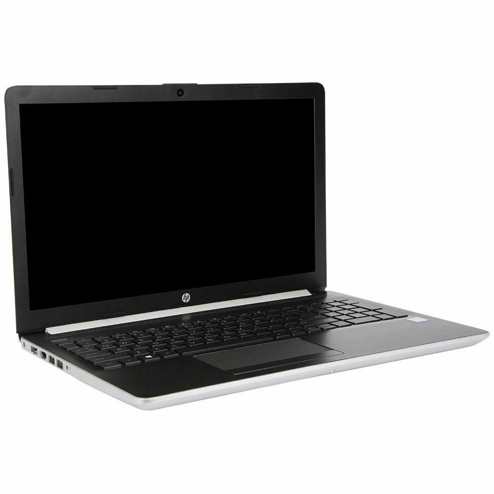 Laptop HP 15-DA0053 TOUCHSMART Core™ i5-8250U 1.6GHz 1TB 4GB+16GB Optane 15.6" (1366x768) TOUCHSCREEN DVD-RW BT WIN10 Webcam NATURAL SILVER. Open Box 1 año de garantia