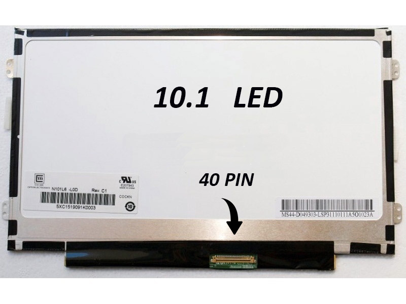 Pantalla Laptop LED SLIM 10.1 pulgadas 40 pines 1366x768 FHD