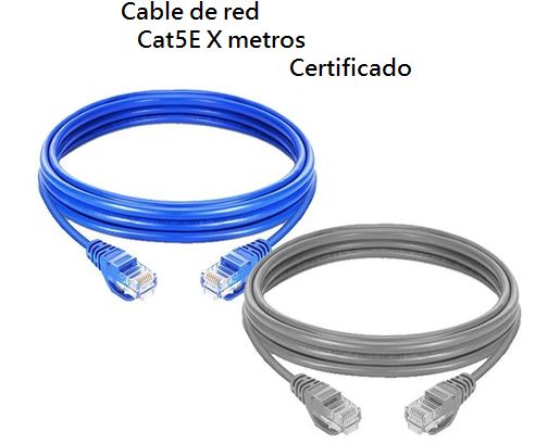 Cable de Red UTP Categoria 5E*1metro, Certificado