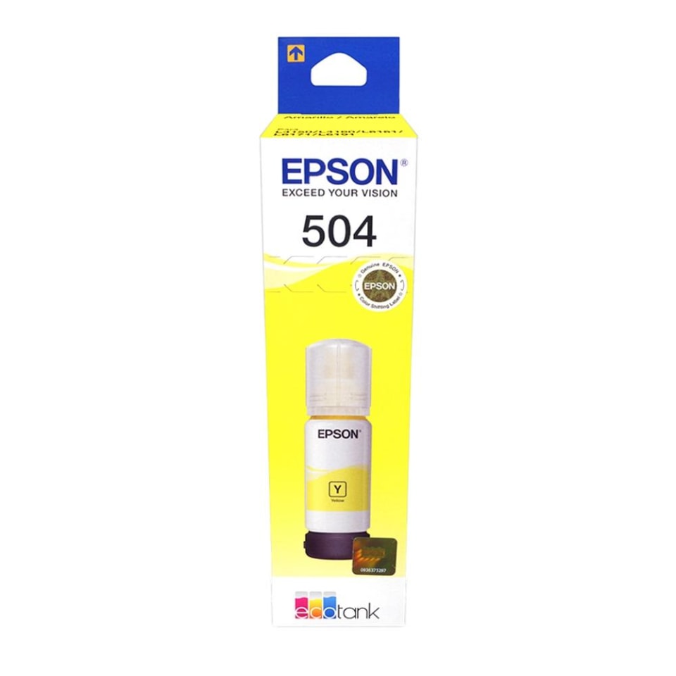 Tinta Original Epson 504 Yellow L4150, L4160, L4260, L6161, L6171, L6191, L14150 