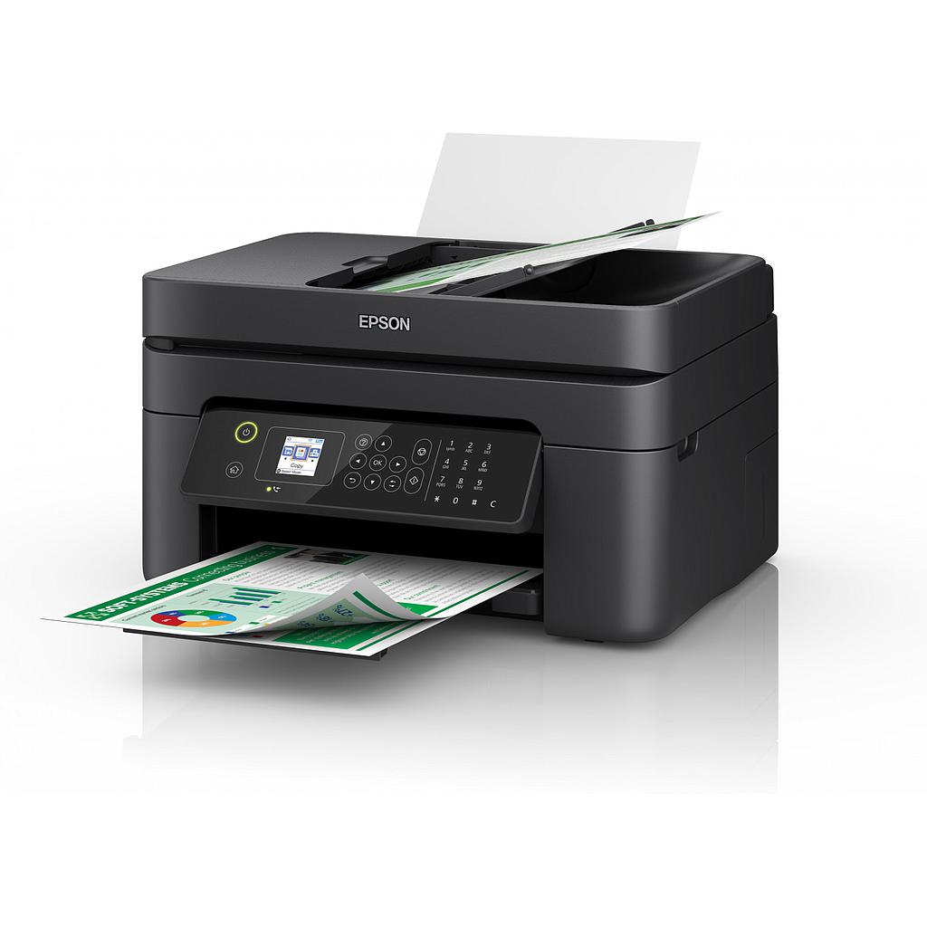 Impresora Epson WF 2830 Multifuncion A4 Wifi, Adf, Duplex en impresion, Fax, Pantalla a color, Ecotank DYE Firmware recuperale