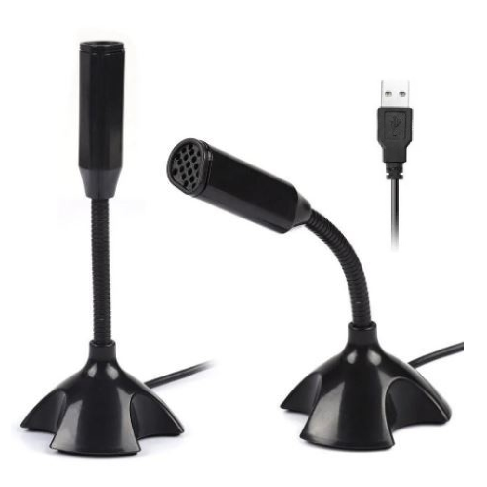 Microfono Stereo, Plug 3.5mm y Usb, para Pc 
