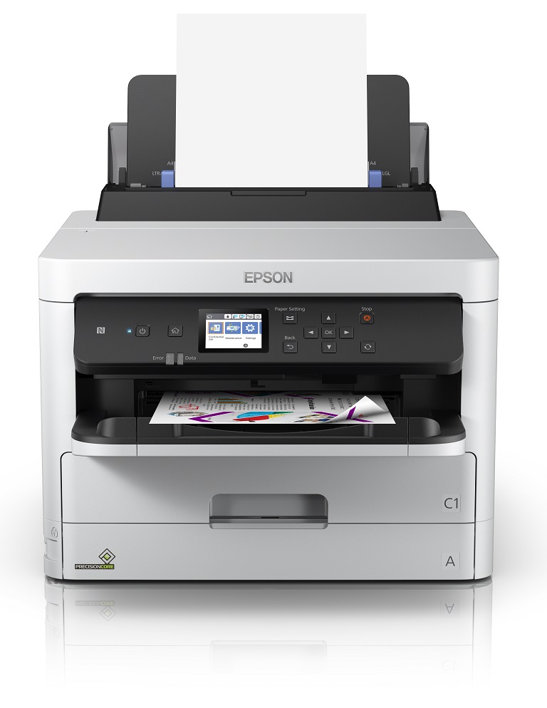Impresora Epson WorkForce Pro C-5290, hasta 34 ppm negro y color, WiFi, A4, Ethernet, Duplex, sistema de tinta de bolsas reemplazables, SIN ESCANER