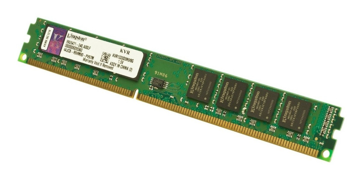 DIMM  DDR3 8Gb KINGSTON PC 1600MHz 1 año de garantia NEW