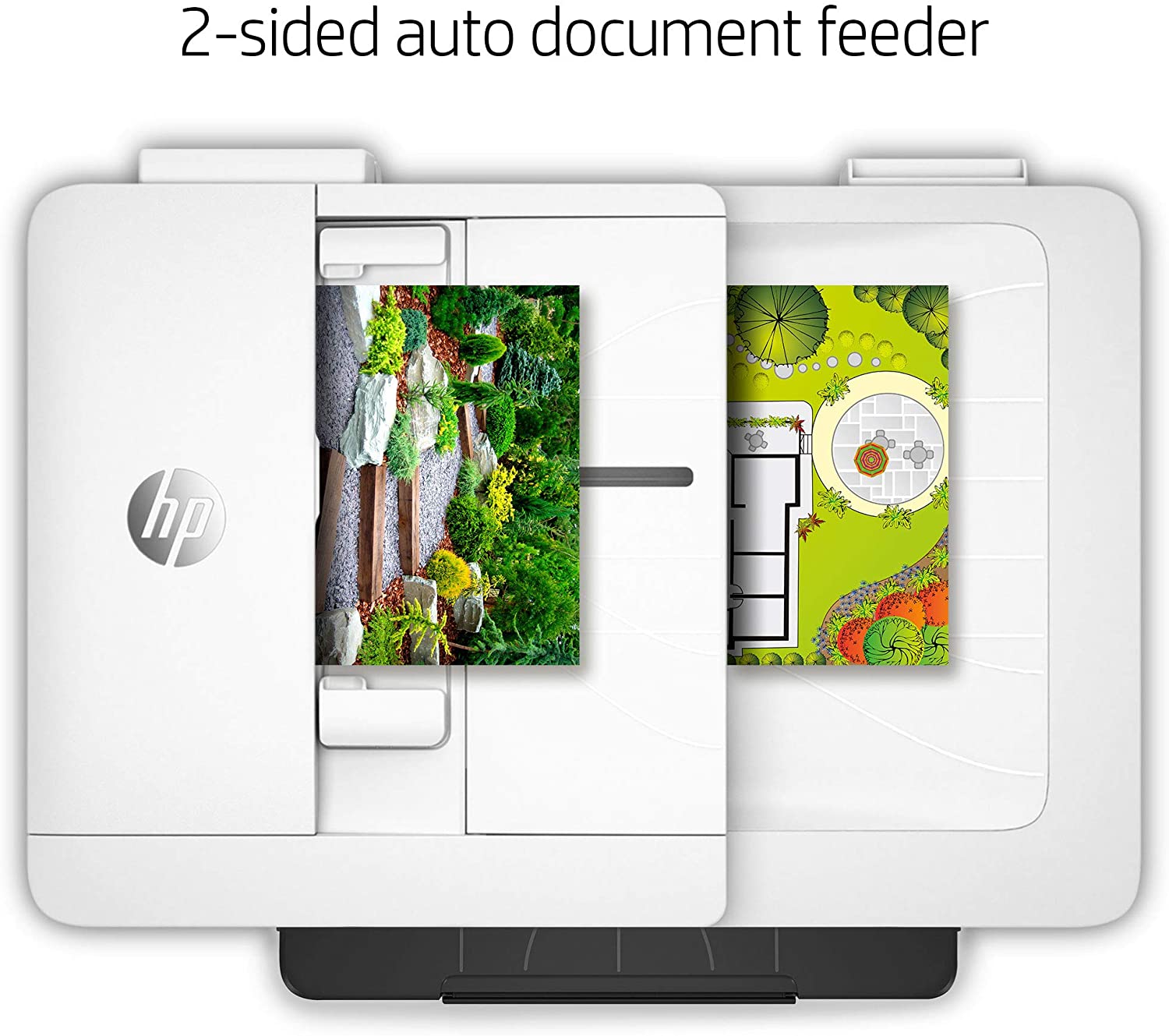 Impresora HP Multifunción OfficeJet Pro 7740 gran formato imprime, copia, escanea en A3, fax Adf automatico a doble cara Wifi color 35 ppm negro y 20 ppm color Reformada para que trabaje sin chip