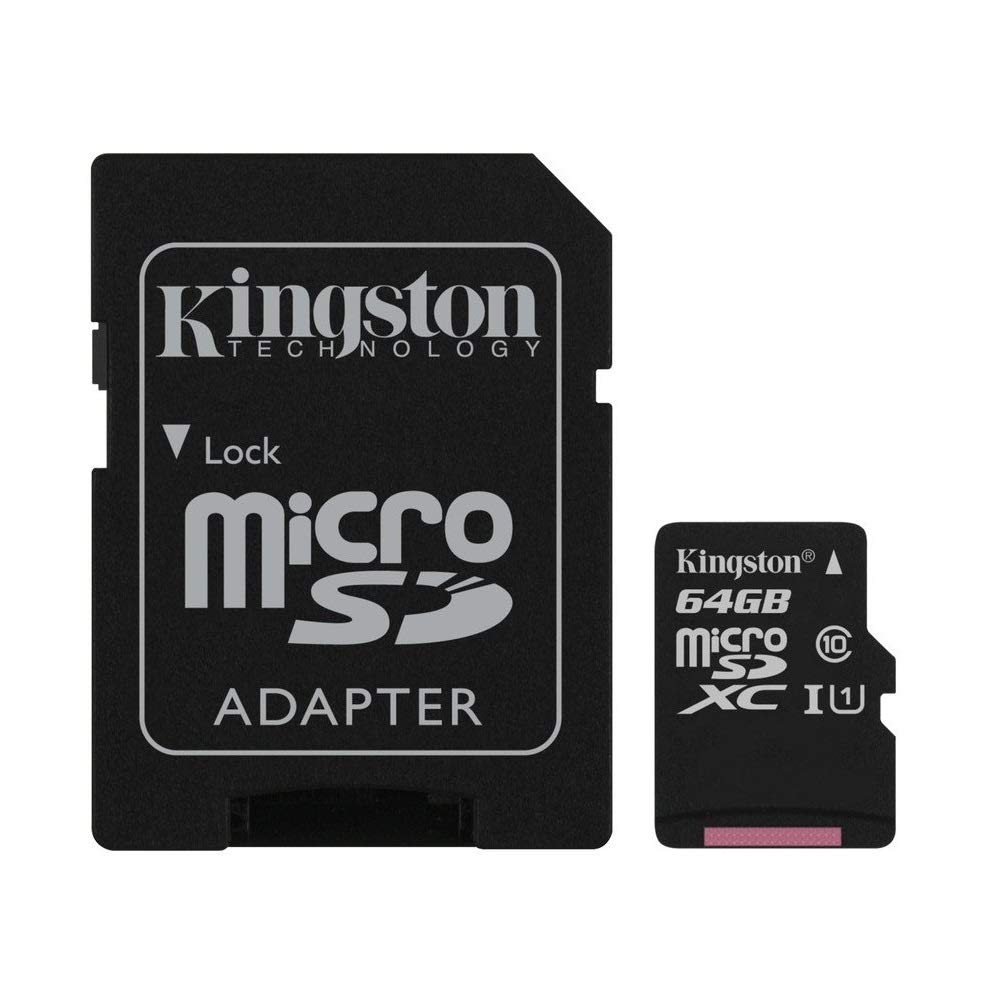Tarjeta Microsd con adaptador a SD Incluido - 64 GB / Clase 10