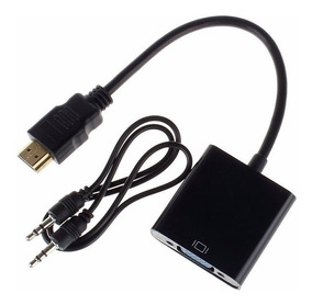Adaptador Convertidor  HDMI Macho a VGA completo