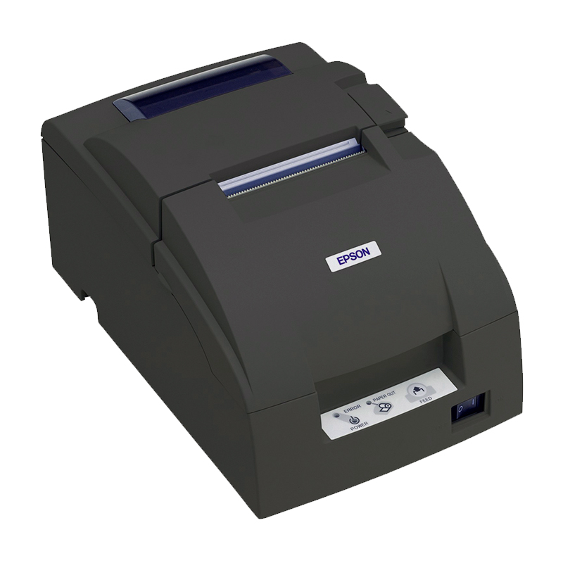 Impresora EPSON TMU220D, bicolor (monocromático),USB/con fuente ERC38B, Rollo (7,6 cm)