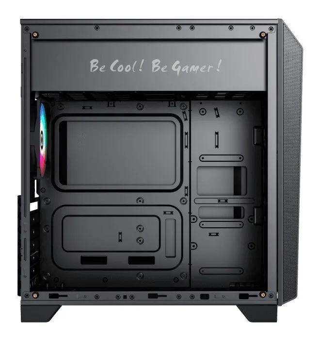 Case Gamer Gamemax- Nova N5, ATX, Cubierta Metalica, Audio HD, Usb 3.0 y 2.0, Ventilador ARGB,  Panel frontal  Plastica