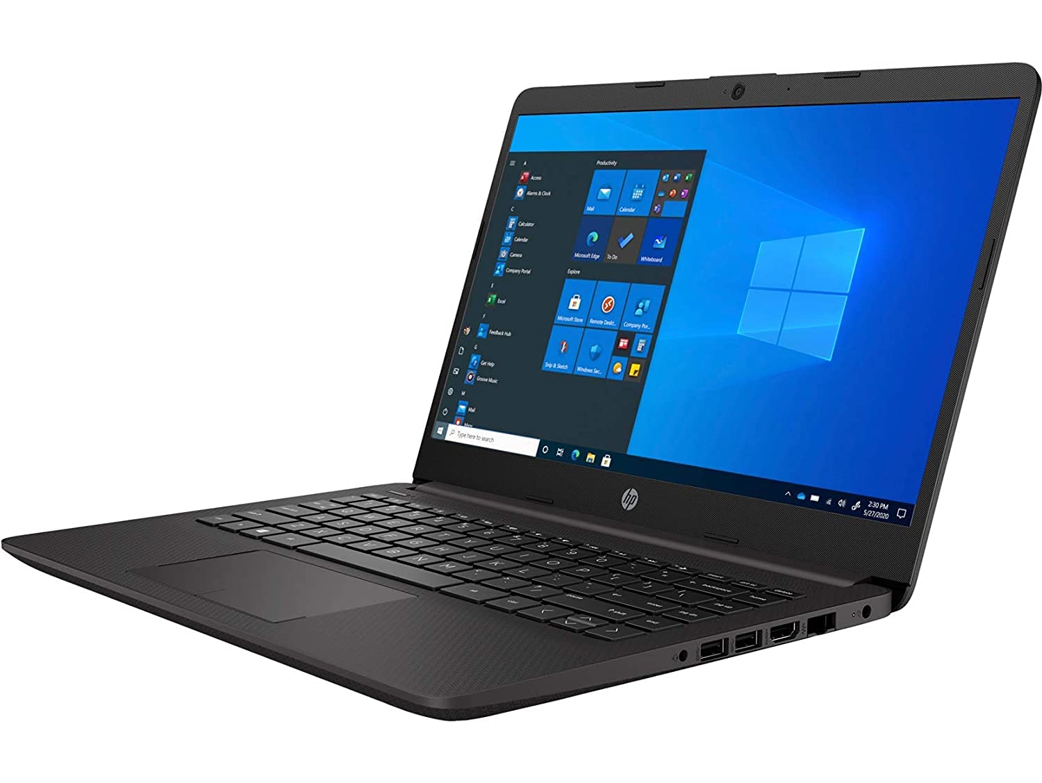 Laptop HP 240 G8 Core™ i3 1115G4, 11va Gen, Ram 8Gb, Disco SSD 256Gb, 15.6" HD, Usb-C, WiFi, RJ45, HDMI,  cámara web HD, Bluetooth, Windows 10, Color Black