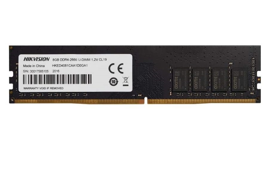 Memoria Ram Hikvision 8Gb DDR4 2666Mhz, Dimm Pc, 1.2V,  sin bufer, 288pin, Nuevo, 1 año de garantia
