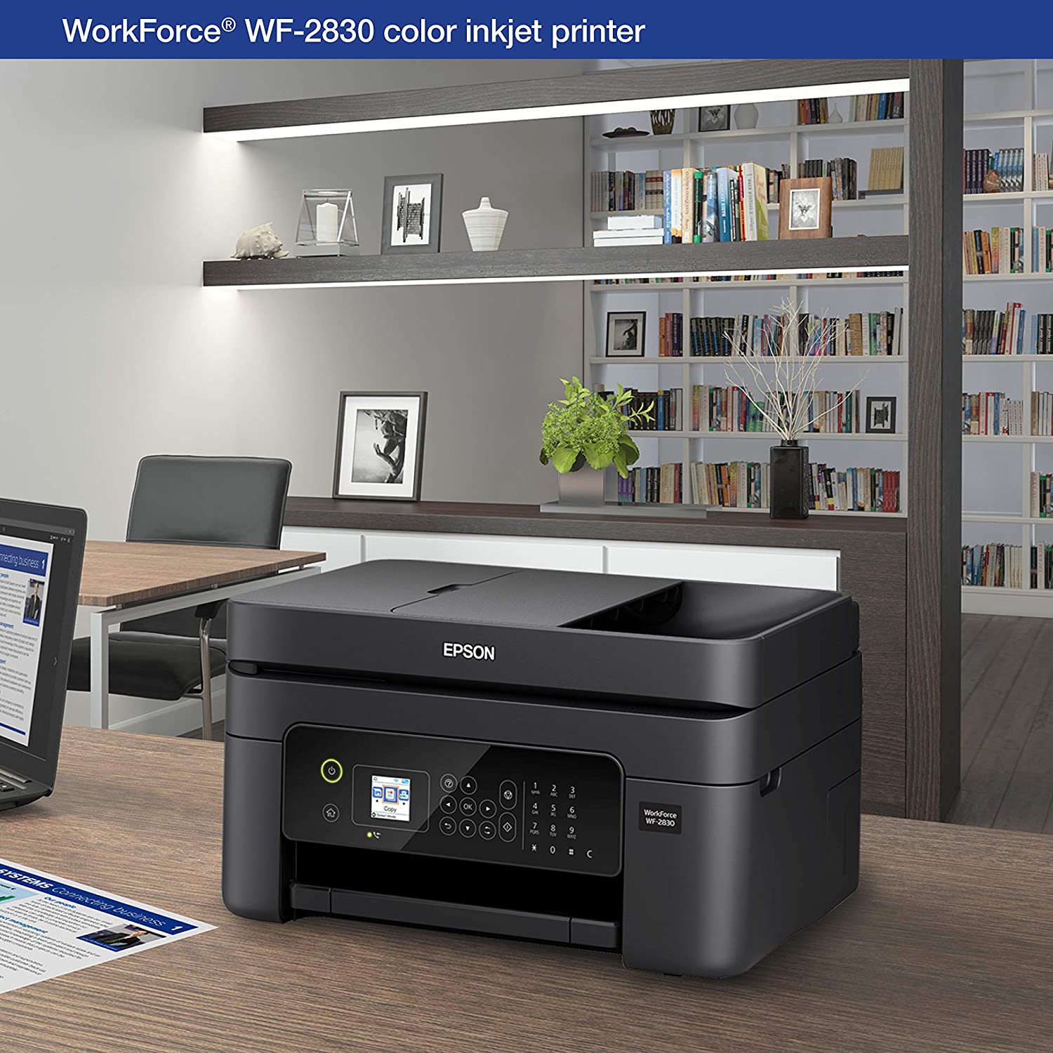 Impresora Epson Wf 2830 Multifuncion A4 Wifi, Adf, Fax, Pantalla SELLADA